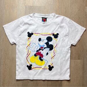vintage 90s mickey unlimited baby tee- large